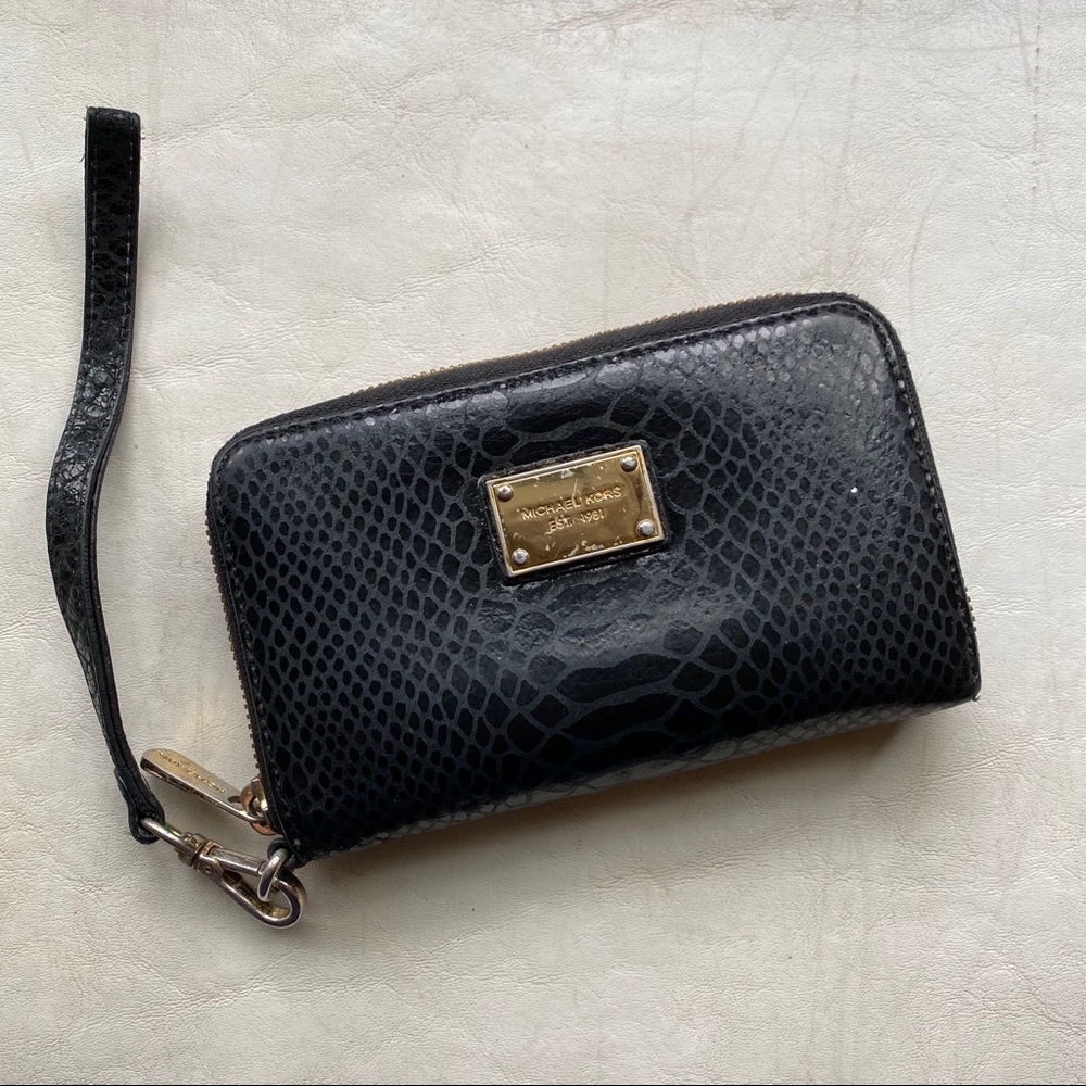 Michael Kors Python Wristlet